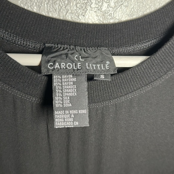 Carole Little Mixed Media Black Maxi Dress Size Small - Picture 4 of 6